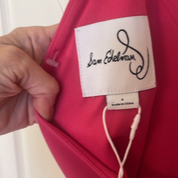 Sam Edelman —-Hot pink jumpsuit- crop style- sleek style -Gorgeous on - Picture 2 of 4
